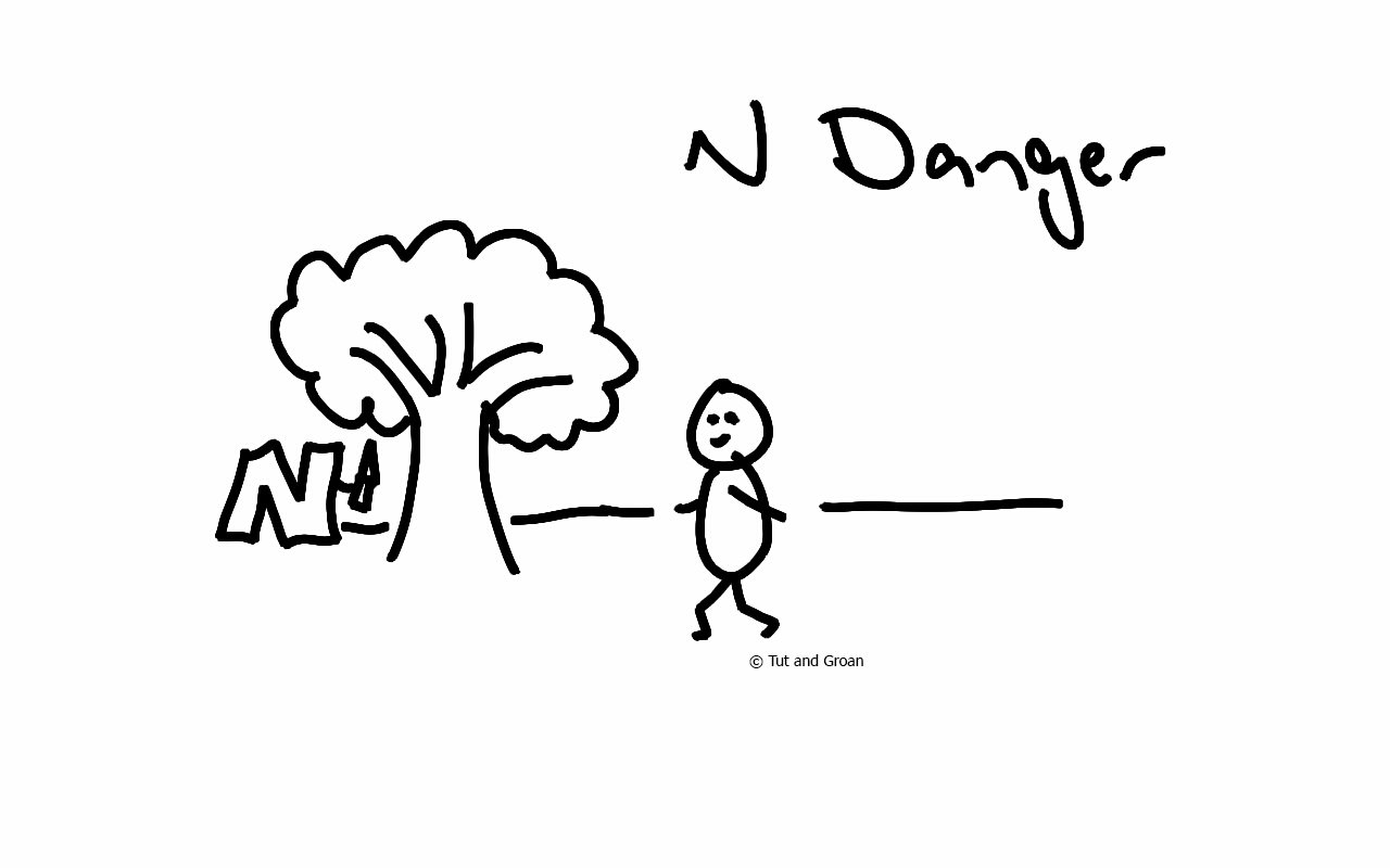 Tut and Groan N Danger cartoon