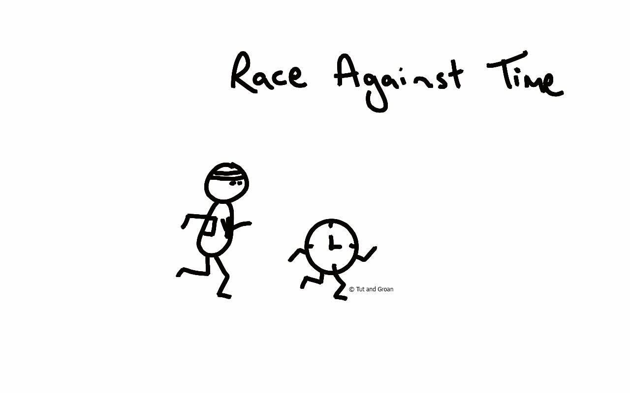 Tut and Groan Race Against Time cartoon
