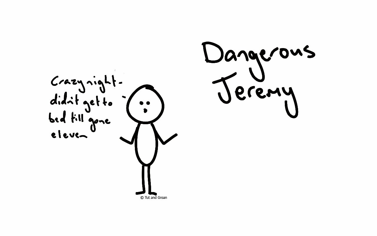 Tut and Groan Dangerous Jeremy (Part Three) cartoon