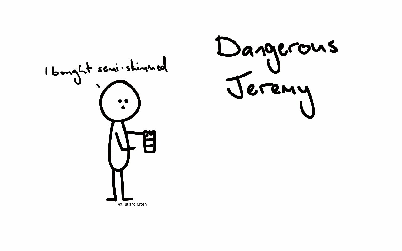 Tut and Groan Dangerous Jeremy (Part Four) cartoon