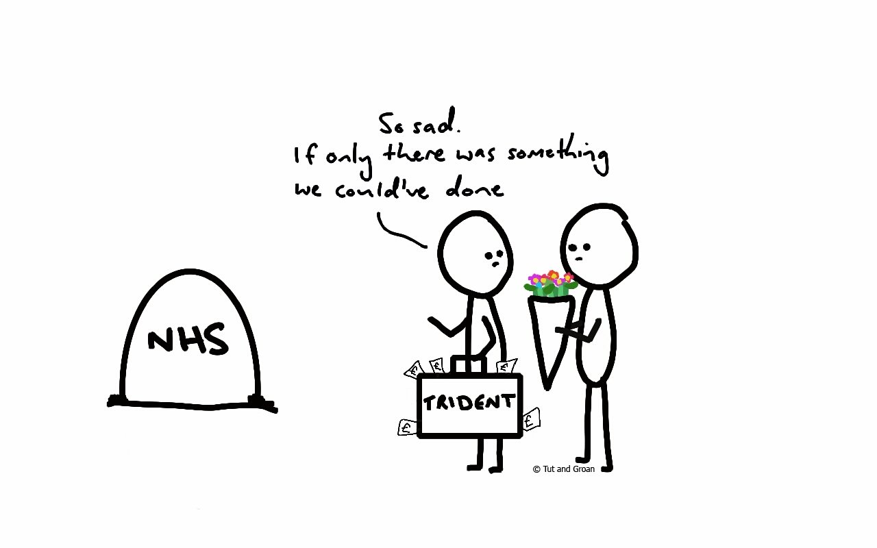 Tut and Groan NHS cartoon