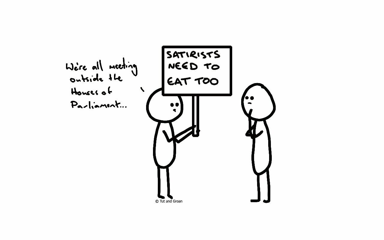 Tut and Groan UK Politics and Satire cartoon