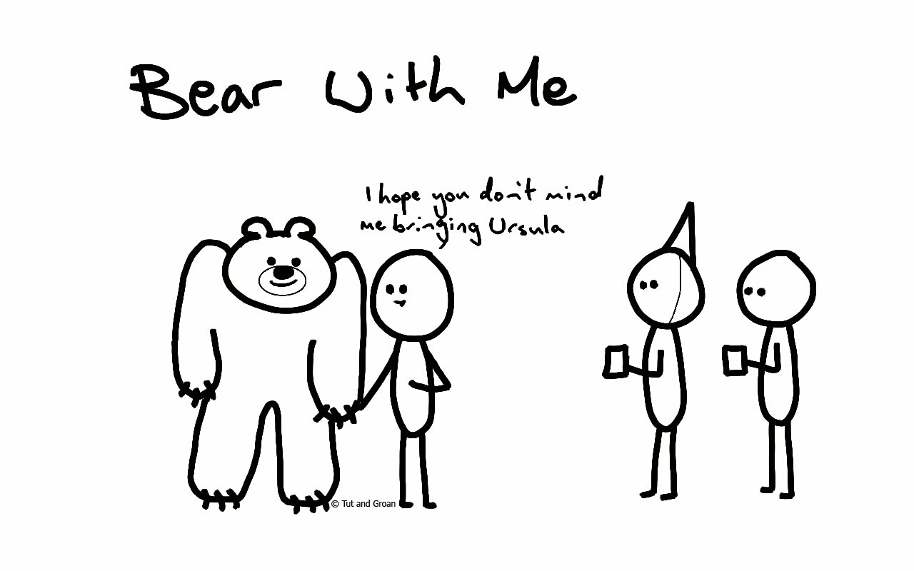 Tut and Groan Bear With Me cartoon