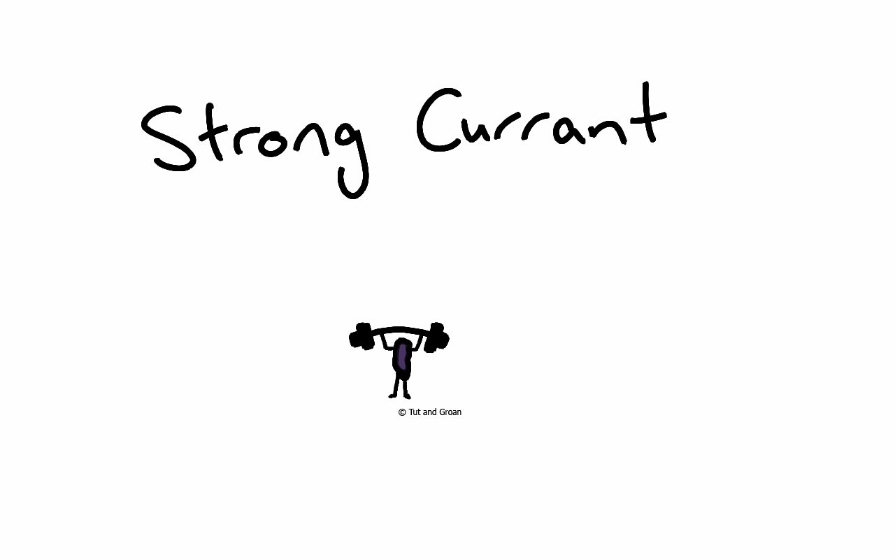 Tut and Groan Strong Currant cartoon
