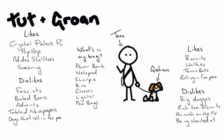 Tut and Groan Meet the Artist cartoon