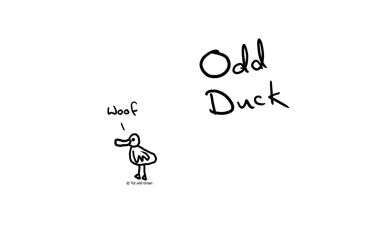 Tut and Groan Odd Duck cartoon