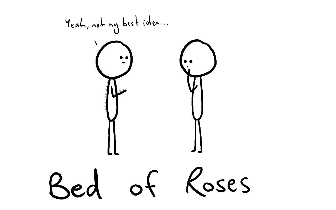 Tut and Groan Bed of Roses cartoon
