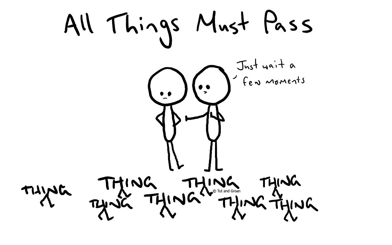 Tut and Groan All Things Must Pass cartoon