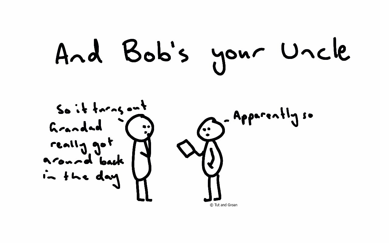 And Bob's Your Uncle cartoon