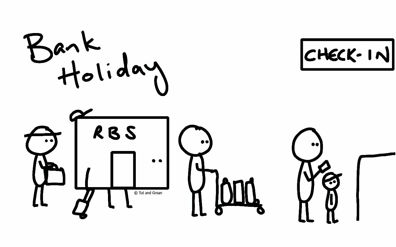 Tut and Groan Bank Holiday cartoon