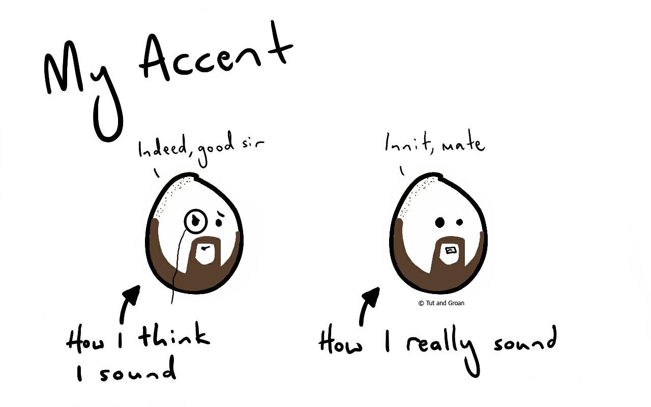 Tut and Groan My Accent cartoon