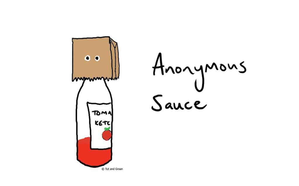 Tut and Groan Anonymous Sauce cartoon