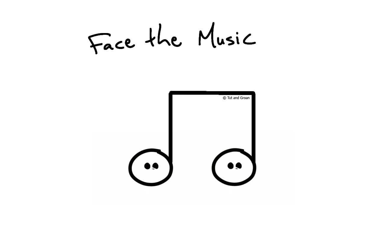 Tut and Groan Face the Music cartoon