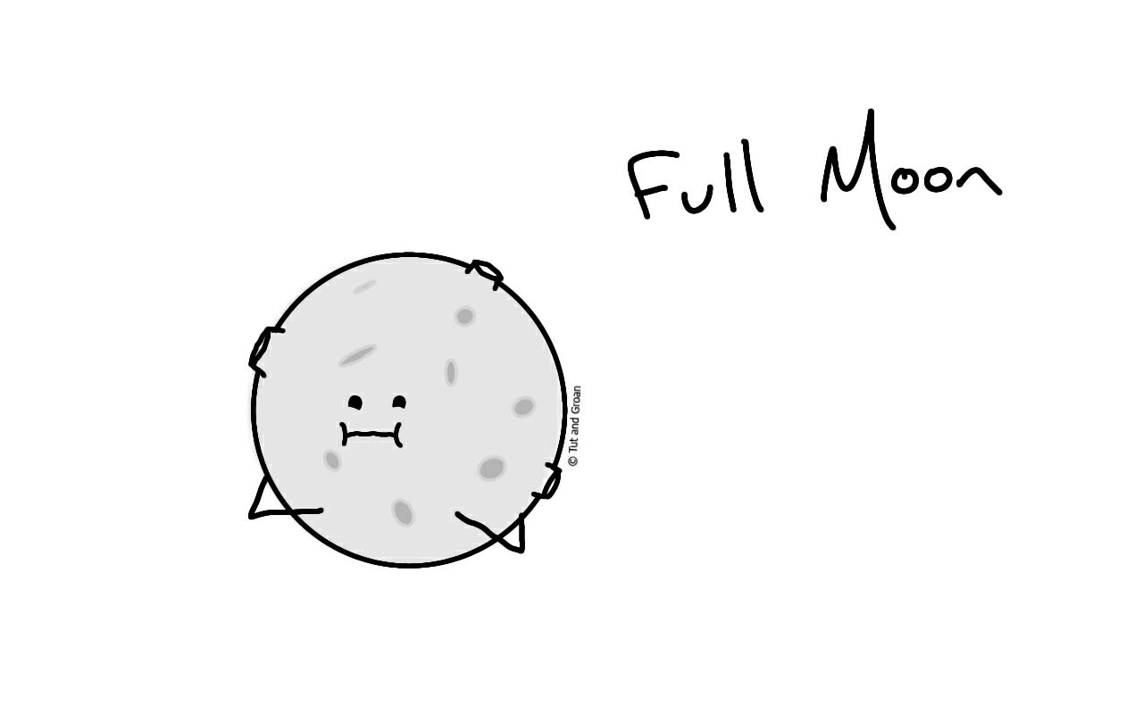 Tut and Groan Full Moon cartoon