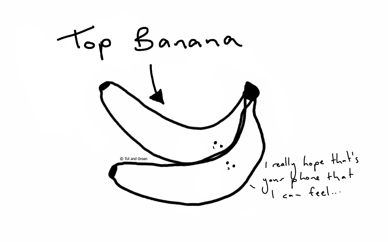 Tut and Groan Top Banana cartoon